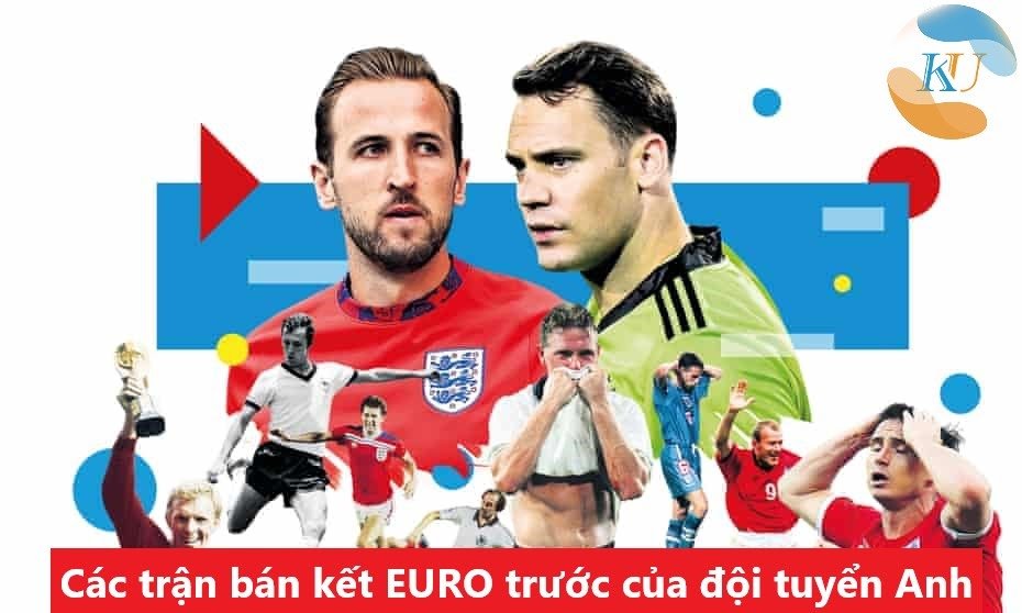 EURO 2020: Các trận bán kết trước đây của đội tuyển Anh