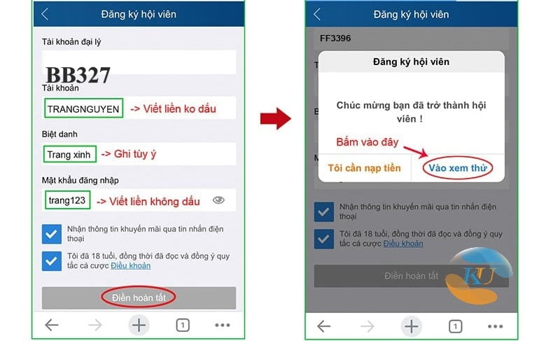 Cách đăng ký hội viên JCbet trên JC app ios