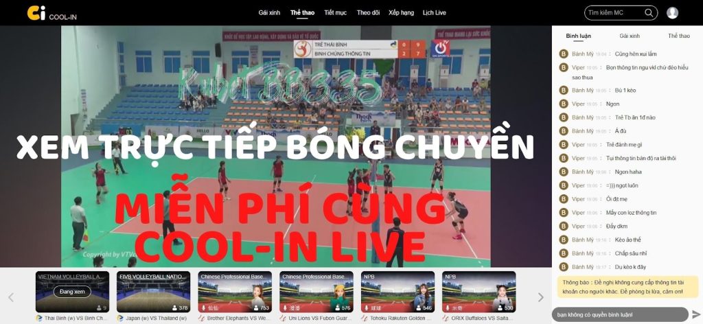 Kênh xem trực tuyến giải bóng chuyền vô địch quốc gia việt nam 2022 Cool-in Live
